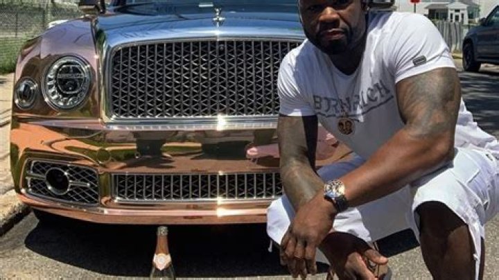 50 Cent Cleans His Car With Champagne After Getting Back His Money From People Who Owed Him