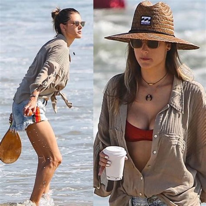 Alessandra Ambrosio Is Gorgeous In Boho Chic At The Beach