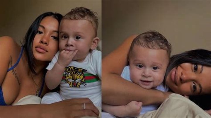 Ammika Harris Poses With Baby Aeko At The Beach And He’s Twining With His Dad – Are She And Chris Brown On Vacay?