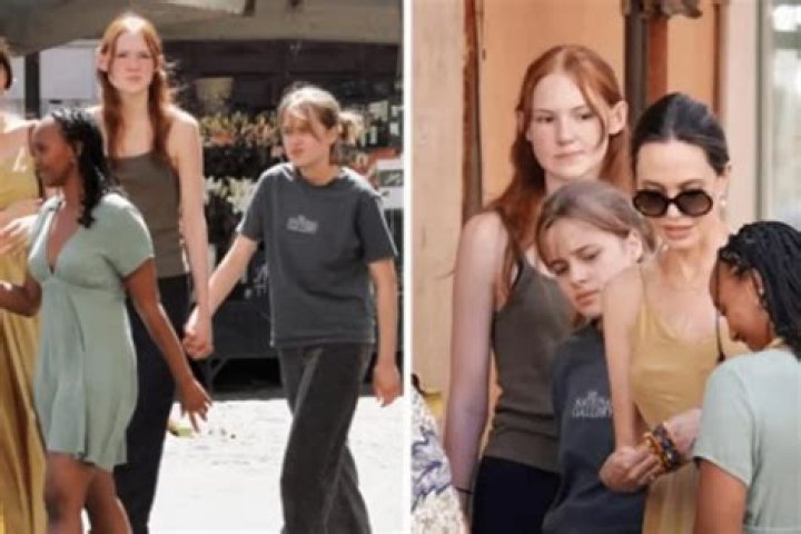 Angelina Jolie walked around Rome in a stylish outfit