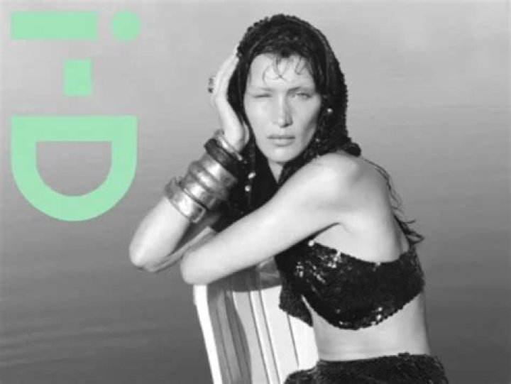 Bella Hadid Photographed For i-D Wearing A Little Jacquemus Bikini Top