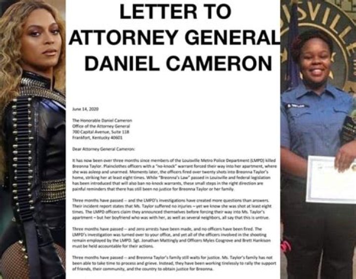Beyonce Sends Letter To Kentucky Attorney General – Demands That Breonna Taylor’s Killers Be Brought To Justice!