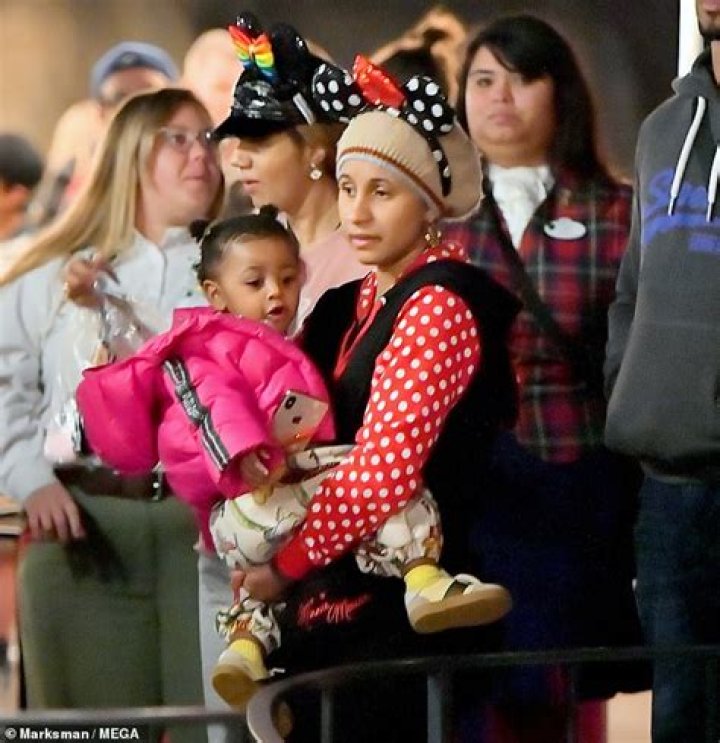 Cardi B Shows Off Her Natural Beauty During Cute Disneyland Outing With Baby Kulture!