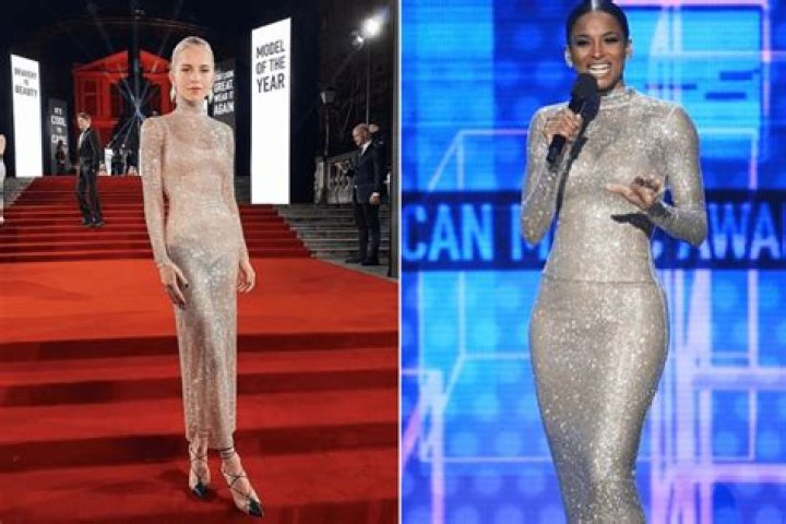 Caroline Daur And Ciara Both Wear Alessandra Rich Crystal Net Dress — Who Wore It Best?