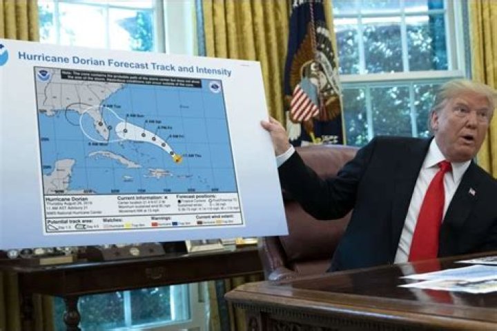 Donald Trump Cannot Stop Talking About The Confusing Hurricane Dorian Map That Was Changed With A Sharpie