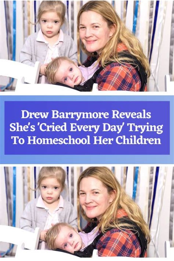 Drew Barrymore Says She’s Cried Every Day While Trying To Homeschool Her Kids