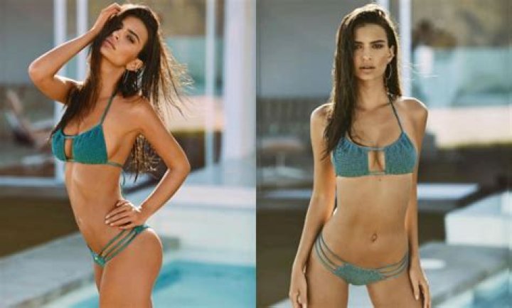 Emily Ratajkowski Breaks The Internet Again In Plunging Inamorata Woman Swimsuit Top — Sets Pulses Racing
