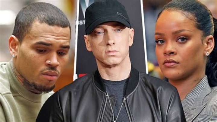 Eminem Issues A Statement Over Leaked Song Where He Backs Chris Brown For Beating Rihanna