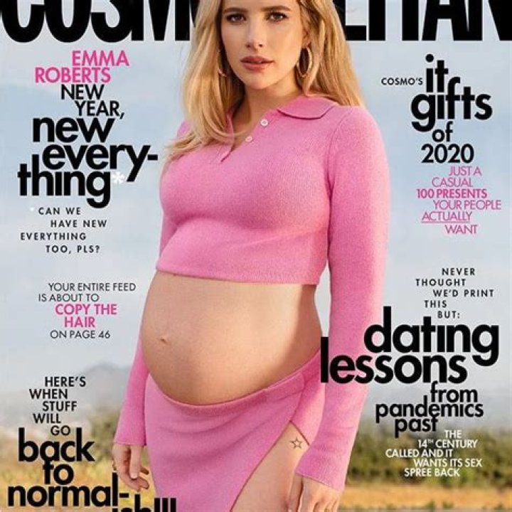 Emma Roberts Wears Frankies Bikinis On Cover Of Cosmopolitan — Shows Off Her Baby Bump!
