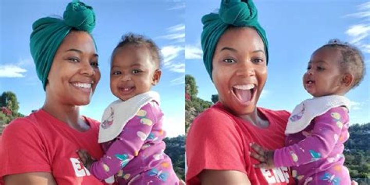 Gabrielle Union Is Twining With Kaavia James On The Beach – See Their Matching Swimsuits!