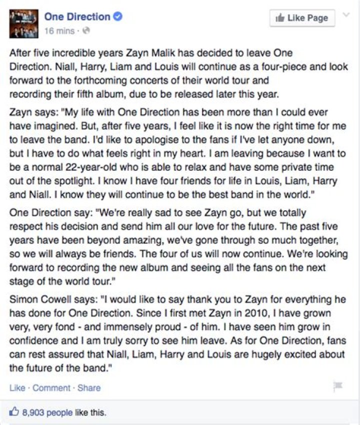 Harry Styles Dishes On His True Opinion On Zayn Malik Leaving One Direction