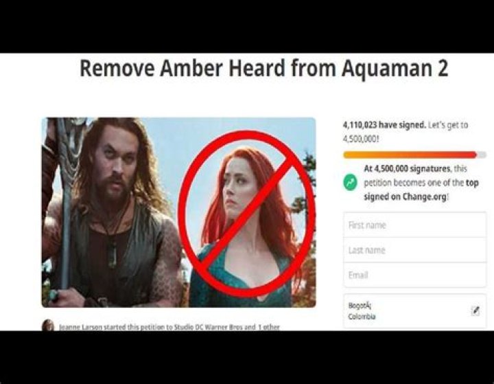 Internet users have collected more than 4 million signature against Amber Heard