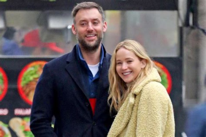 Jennifer Lawrence and husband Cooke Maroney in the first pictures after the birth of the baby