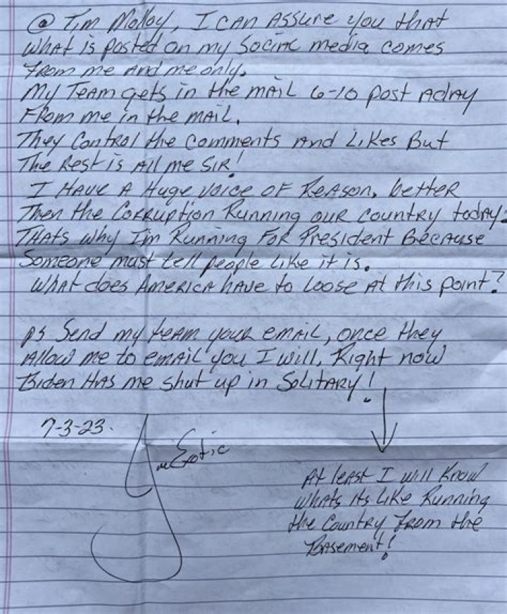 Joe Exotic Writes Letter To Kim Kardashian, Begging Her To Call Donald Trump And Ask To Pardon Him!