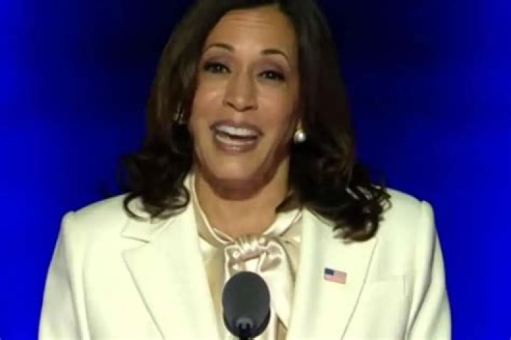Kamala Harris Wore Carolina Herrera For Her Victory Speech — See The Look!