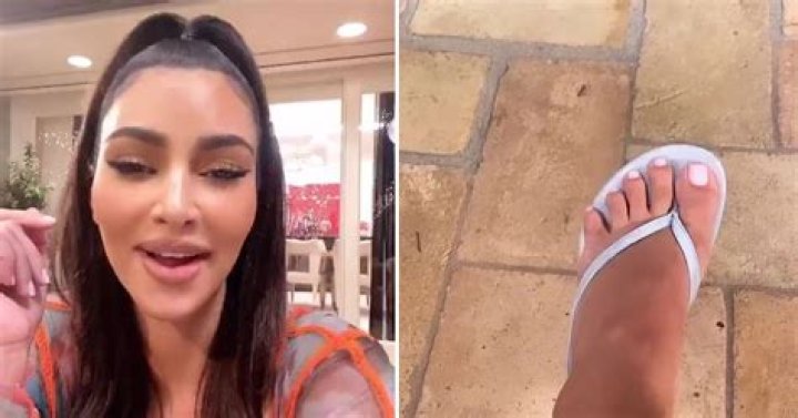 Kim Kardashian Addresses The Six Toes Issue – See The Clip