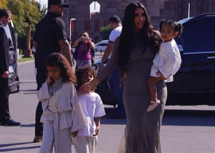 Kim Kardashian Brings Kids To Armenia For Baptism — Check Out The Video