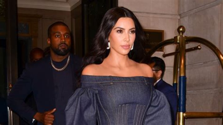Kim Kardashian Flaunts Her Famous Curves In Asymmetrical, Blue Two Piece Set