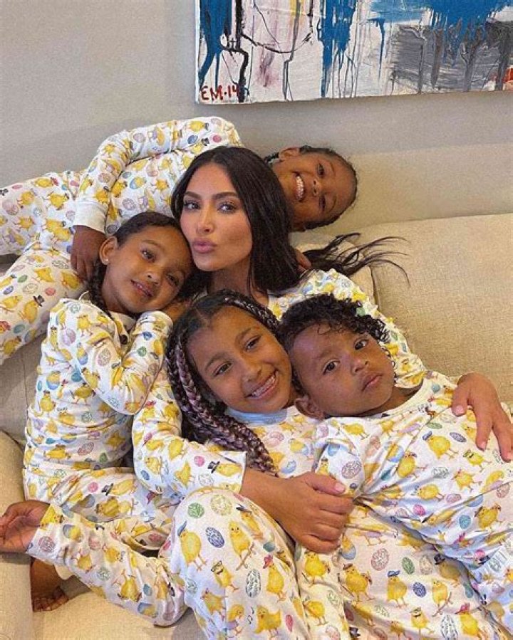 Kim Kardashian Shares Sweet Photo Of Her Children — North, Saint, Chicago, And Psalm West