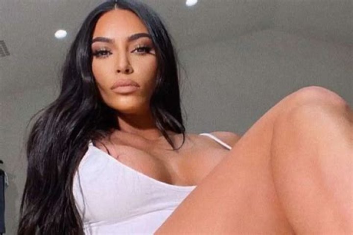 Kim Kardashian Shows Off Her Beach Body In Hunza G Two-Piece Bathing Suit