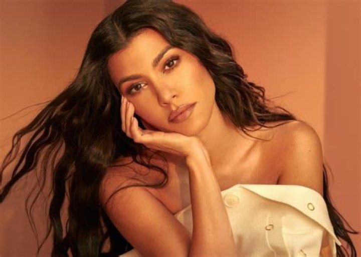 Kourtney Kardashian Flaunts Insane Curves In Gold Oseree Two Piece Bathing Suit