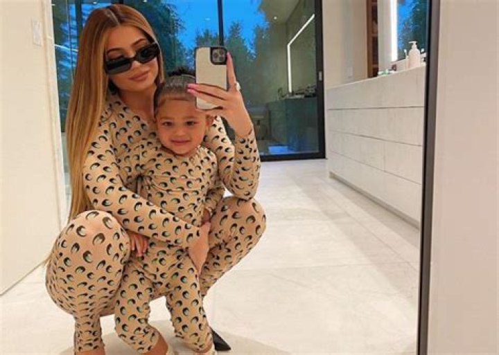 Kylie Jenner And Stormi Webster Are Twinning In Marine Serre Futurewear