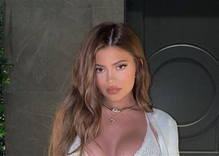 Kylie Jenner Puts Her Curves On Full Display In White, Knit Bra