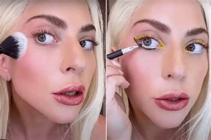 Lady Gaga filmed a beauty video and showed how to do her makeup