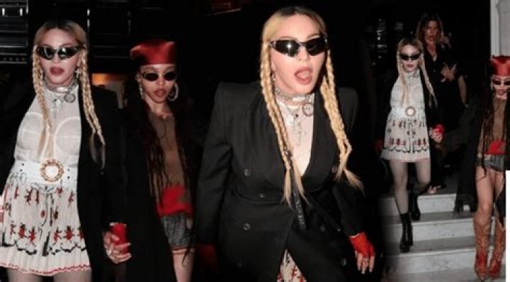 Madonna in a flippant mini has fun in London with friend FKA Twigs