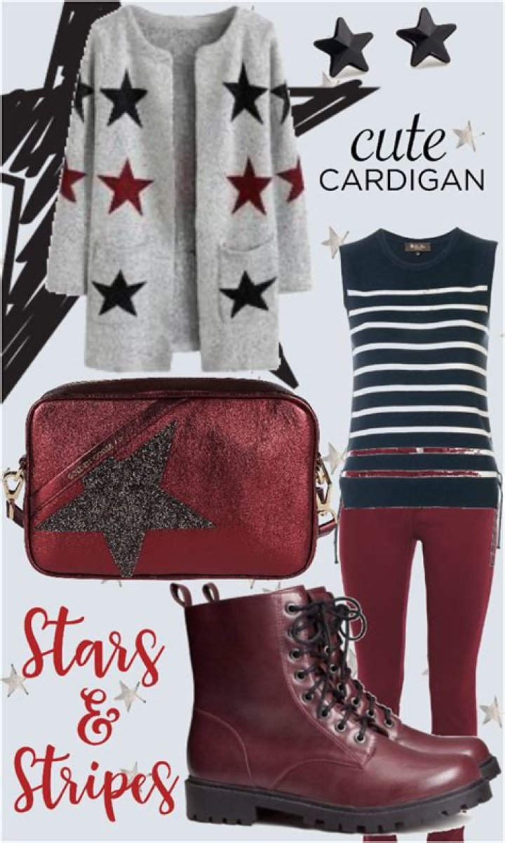 Margot Robbie Cuts A Casual Figure In Black And White Stars And Stripes Outfit