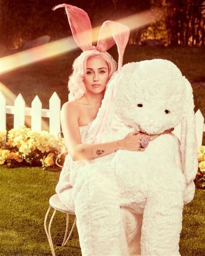 Miley Cyrus Gets Spanked By The Easter Bunny
