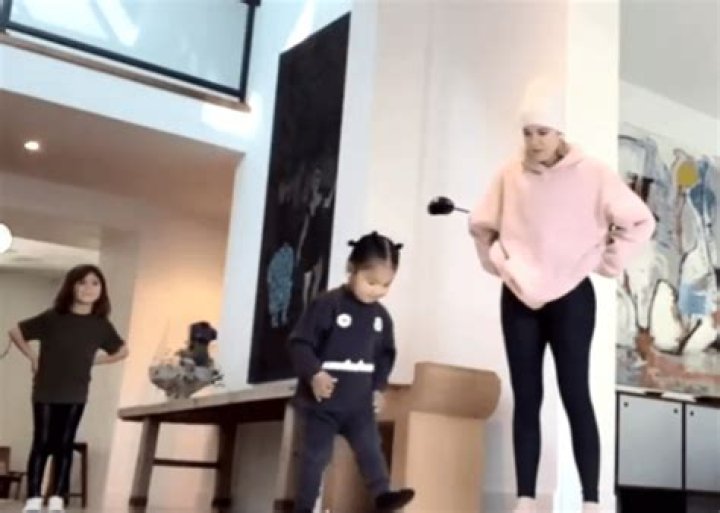 Penelope Disick Tries To Teach Kris Jenner, Khloe Kardashian, And True Thompson How To Do A Cartwheel — Watch The Adorable Video