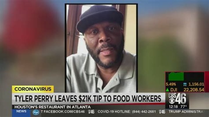 Tyler Perry Leaves A $21K Tip For Workers At His Favorite Restaurant During Take-Out Run In Atlanta